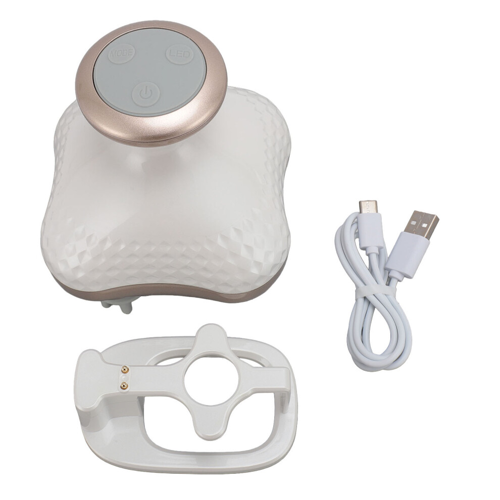 Electric Scalp Massager LED Red Light Stress Relief IPX7 Waterproof