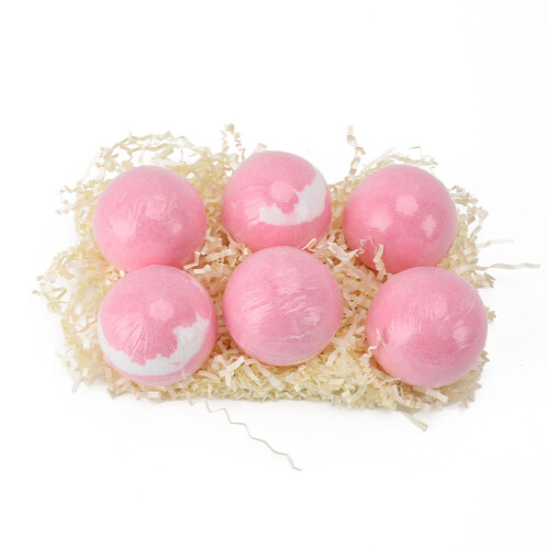 6pcs Bubble Bath Ball Vanilla Scents Moisturizing Aromatherapy