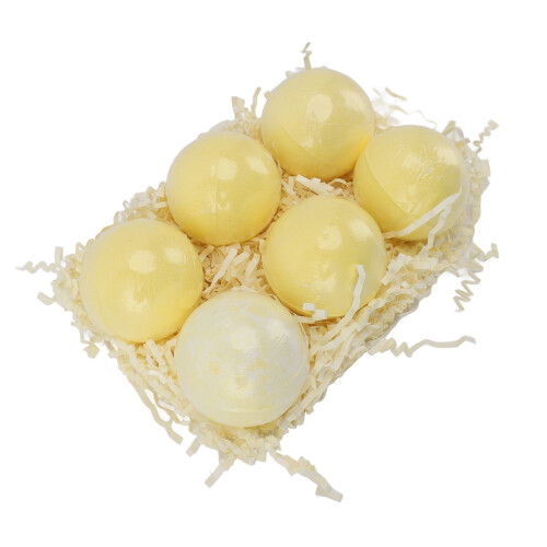 6x Lemon Scent Moisturizing Bath Bombs 2