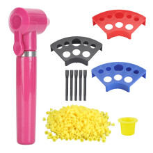 Tattoo Ink Mixer 5 Sticks 1000 Cups 3 Holders - Rose Red