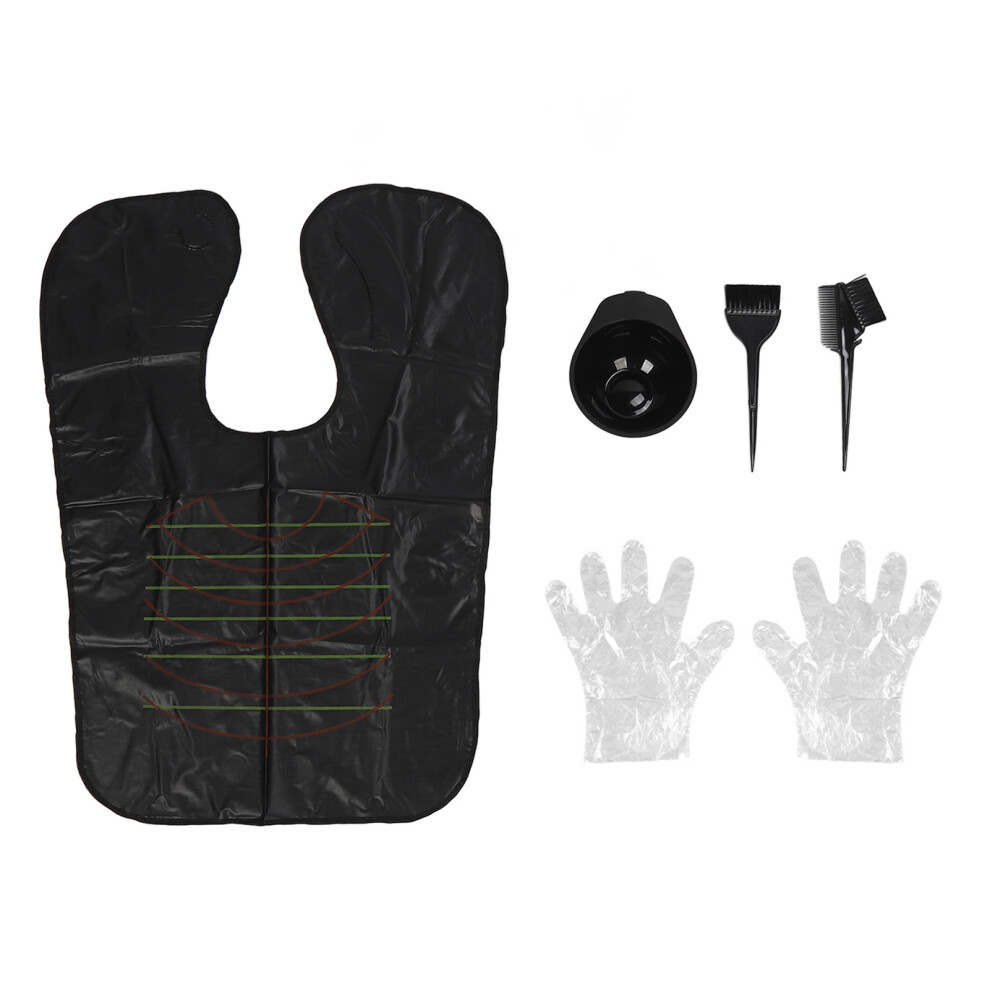 Hair Dyeing Kit Waterproof Shawl Perming Tool Set for Salon