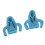 (Blue) Car Gear Shift Knob Cover Universal Reusable Scooter Protector Blue 5