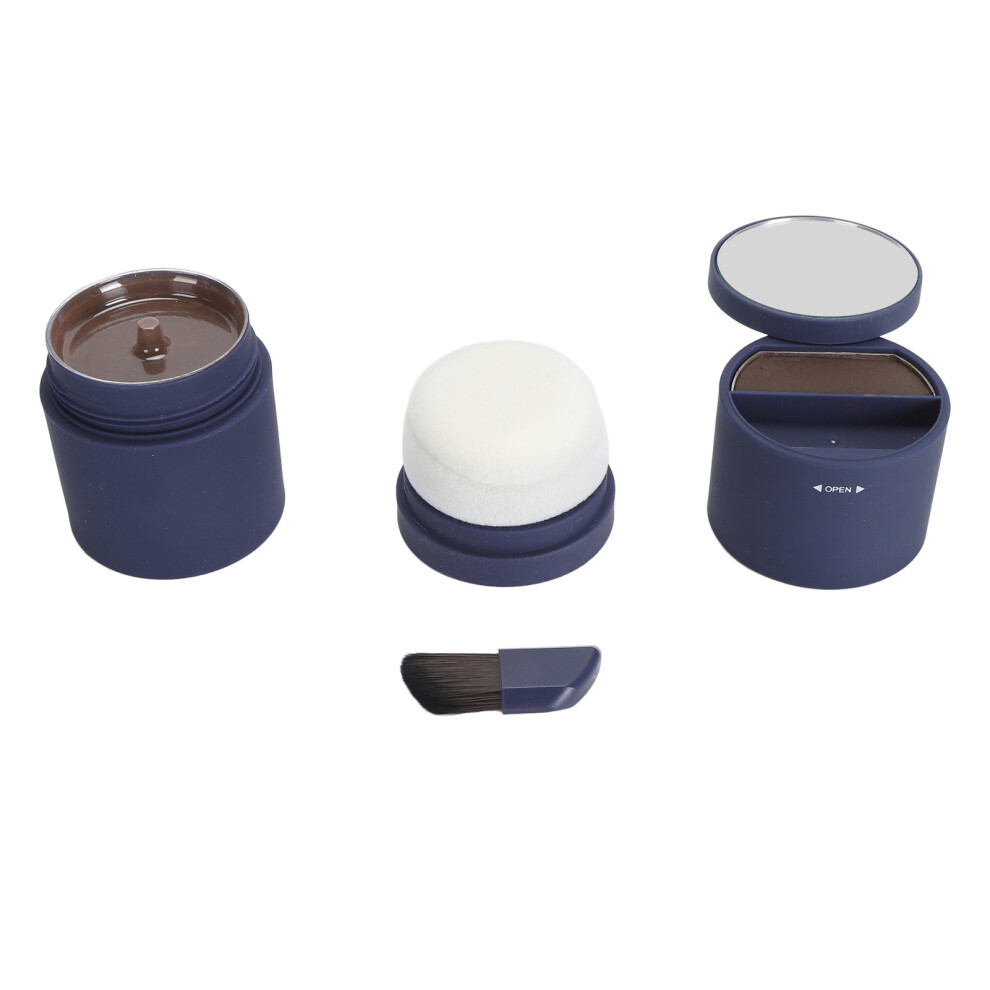 (Brown) Hairline Powder 2 in 1 Gray Hair Coverage for Thinning Hair Brown