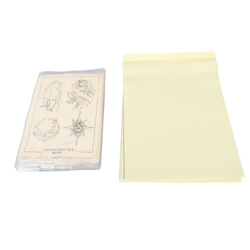 (Type 2) 10PCS Tattoo Practice Skin with A4 Transfer Paper 1