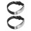 2x Ionen-Armband Stahl Silikon Stressabbau 3