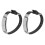 2x Ionen-Armband Stahl Silikon Stressabbau 5