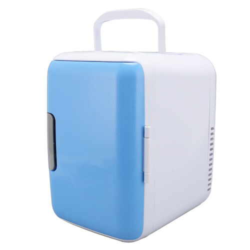 (Blue) 4L Car Mini Fridge Cooler Warmer (Low Noise) 2