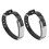 2x Ionen-Armband Stahl Silikon Stressabbau 4