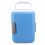 (Blue) 4L Car Mini Fridge Cooler Warmer (Low Noise) 5