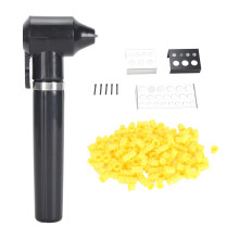 (Black) Tattoo Pigment Mixer 1000PCS Ink Cups 3 Stainless Steel Holders