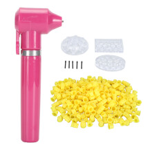 (Rose Red) Tattoo Ink Mixer Kit 1000 Yellow Cups 3 Holders 5 Sticks Purple