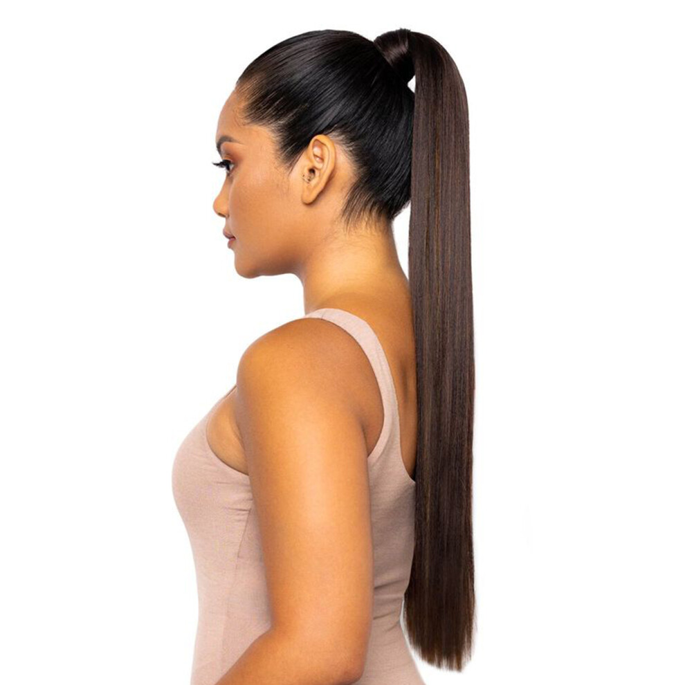 26in Long Straight Ponytail Hair Extension Natural Look for Women