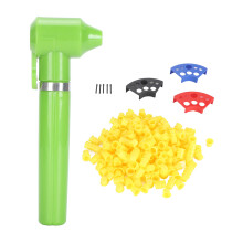 (Green) Tattoofarbmischer 1000 gelbe Becher, 5 Stäbe, 3 Halter
