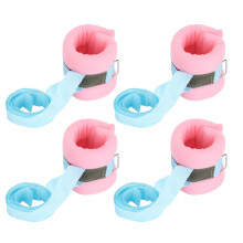 (Pink) 4x Bed restraints, soft adjustable wrist/ankle