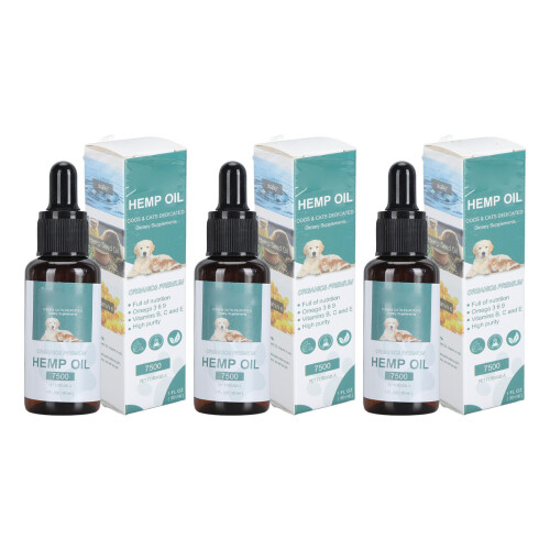 3x 30ml Hemp Seed Oil Pet Soreness Relief