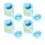 (Blue) 4x Bed restraints, soft adjustable wrist/ankle 2