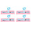 (Pink) 4x Bed restraints, soft adjustable wrist/ankle 2