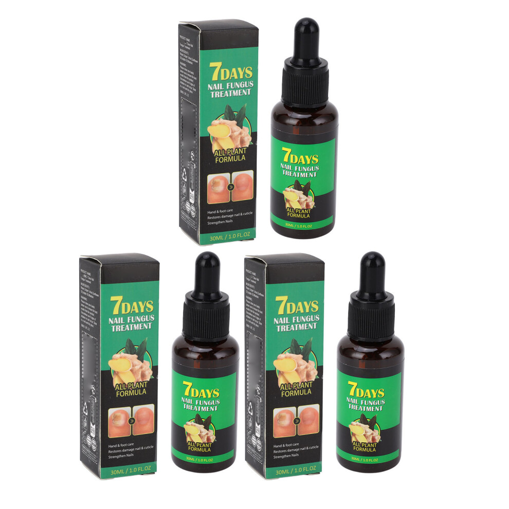 3Pcs Nail Care Solution Ginger Extract 30ml