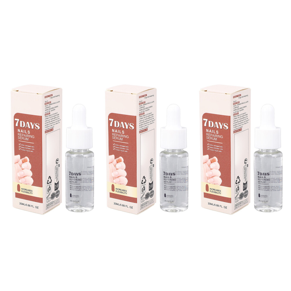 3PCS Nail Serum 7 Days Nourishing Repair 20ml