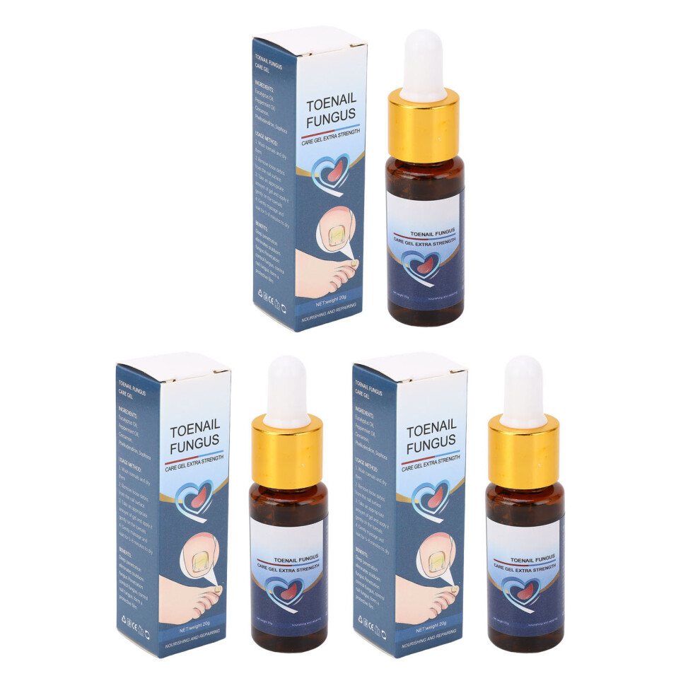 3pcs Toenail Treatment Gel Moisturizing Strengthening Repair