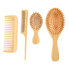 4x Detangling Brush Set Scalp Massaging Wide Tooth Comb