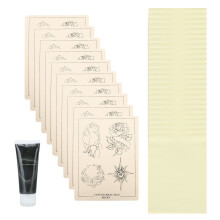 (Rose Practice Skin) 10PCS Tattoo Practice Skins 25 Transfer Paper