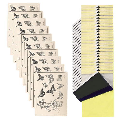 (Type 1) 10 Sheets Tattoo Practice Skin 25 Transfer Paper