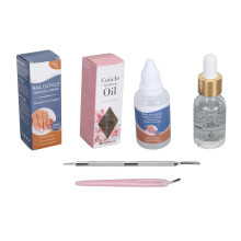 (YS25‑3) Cuticle Care Kit: Oil, Cream & Steel Pusher YS25-3