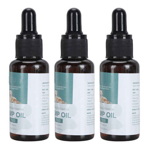 3x 30ml Hemp Seed Oil Pet Soreness Relief 1