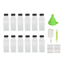 12pcs 350ml Leakproof Makeup Dispensing Bottles with Brush Funnel