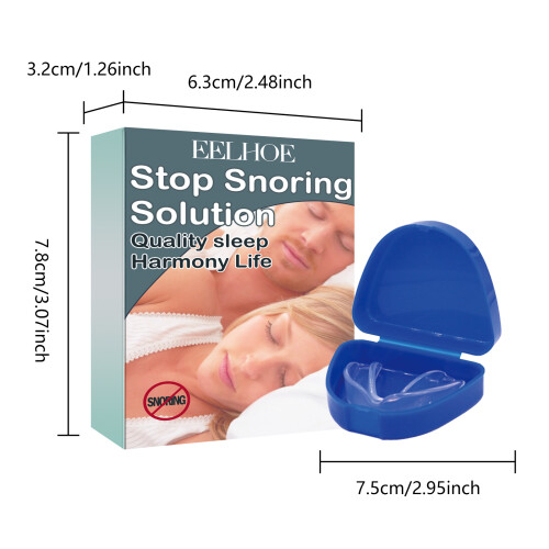 Anti-Snoring Mouth Guard Sleep Guard with Storage Box