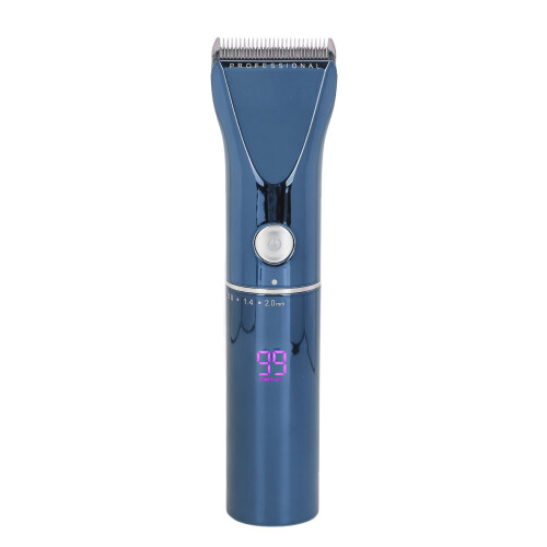 (Blue) Prof. Electric Hair Clipper 100-240V w/Base 2