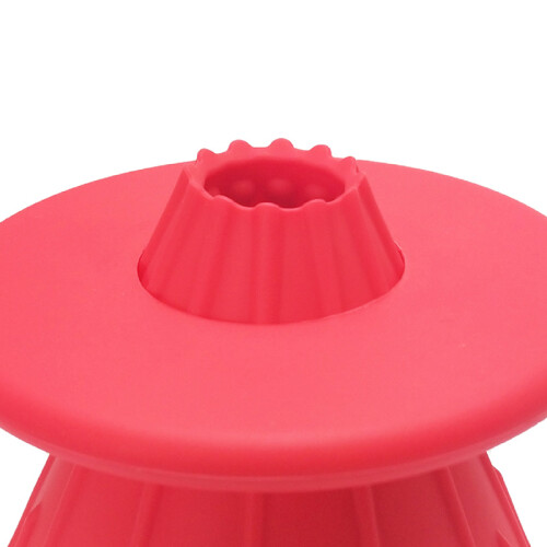 Food Grade Silicone Conical Coffee Dripper with Isolation Ring - Red 2