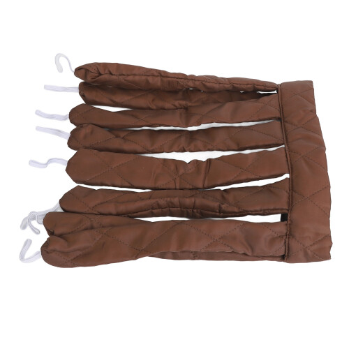 (Brown) Hitzeloses Lockenstab-Set mit 8 weichen Klauen 2