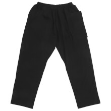 (M) Catheter Leg Bag Pants Soft Cotton Single Pocket 2000ml Black M