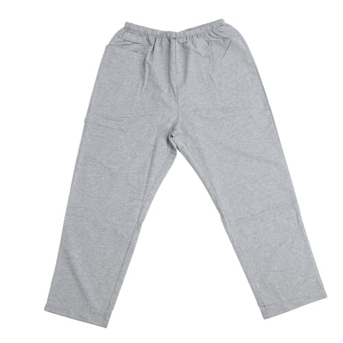 (L) Harnbeutelhose Elastischer Bund Katheterhalter Grau XL