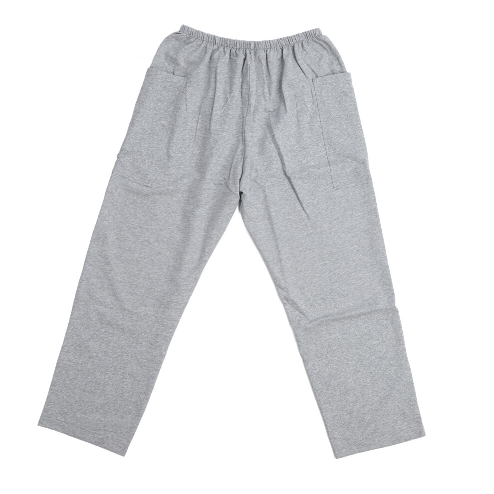 (XL) Catheter Leg Bag Pants 2 Pockets Cotton 2000ml Urine Holder Grey M
