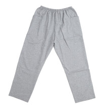 (L) Catheter Leg Bag Pants 2 Pockets Cotton 2000ml Urine Holder Grey M