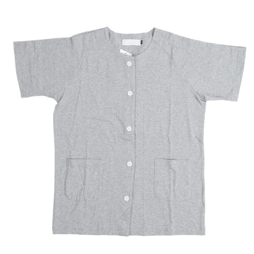(M) OP-Shirt leicht an/aus unisex hellgrau M
