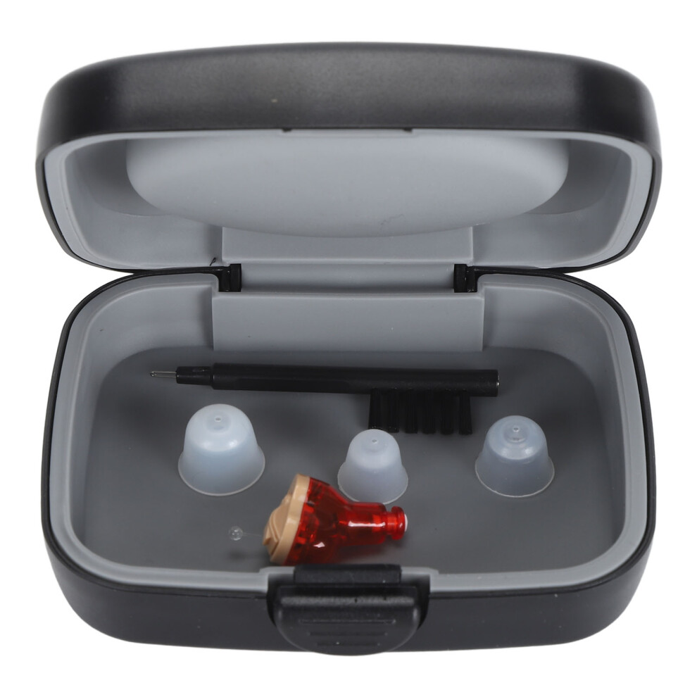 (Red) Invisible Hearing Amplifier Noise Cancelling For Seniors Red 461605332697