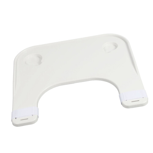 Rollstuhl-Tablett dick Universal Becherhalter weiß 2