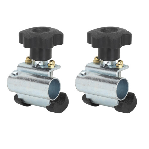 2x Rollstischhalterung Edelstahl 1