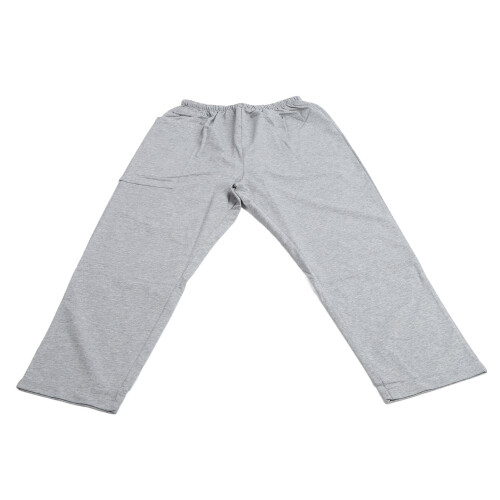 (M) Harnbeutelhose Elastischer Bund Katheterhalter Grau XL 2