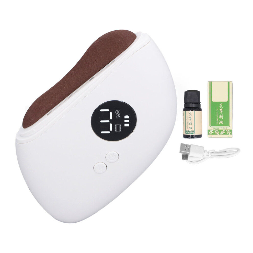 Electric Gua Sha Facial Tool 3 Heating Levels Vibration Anti-Aging