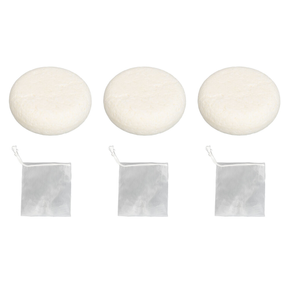 3pcs Rice Shampoo Soap Prevent Split Ends Nourishing for Damaged Hair