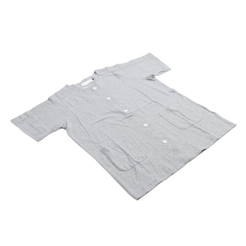 (M) OP-Shirt leicht an/aus unisex hellgrau M 1