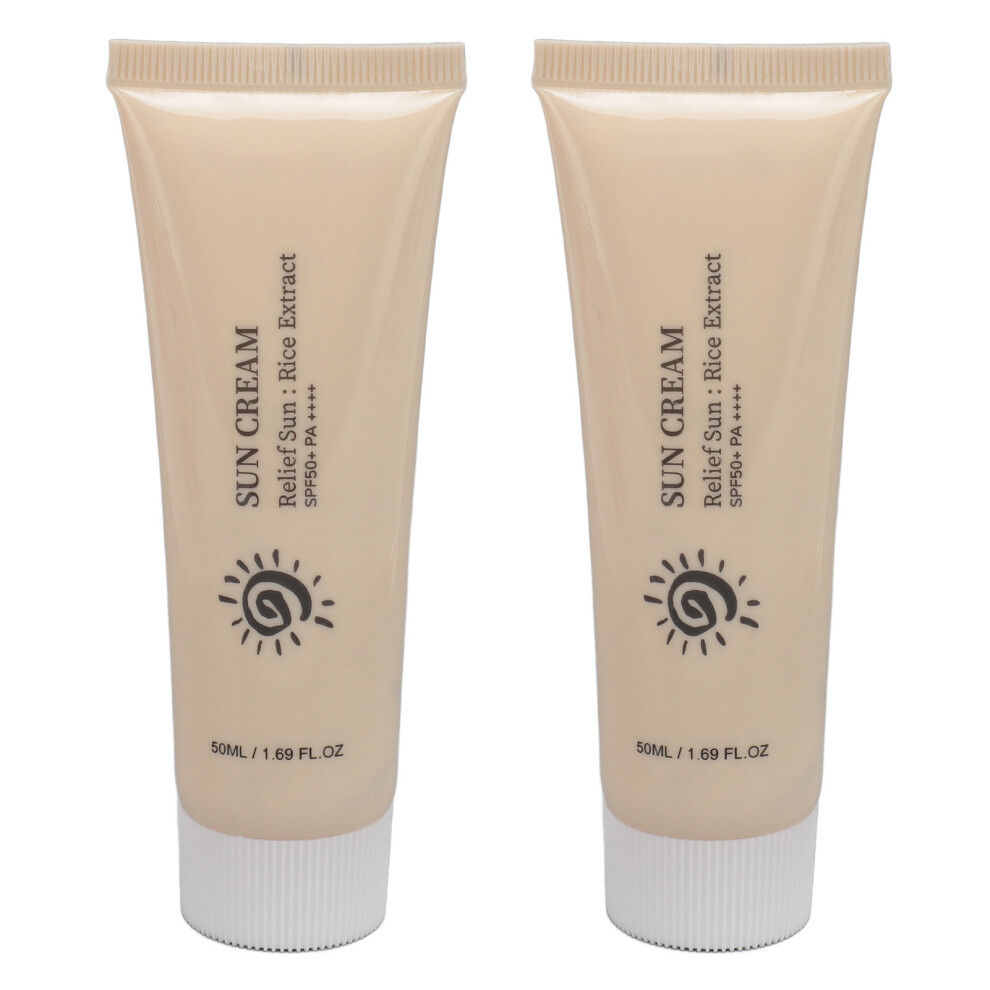 Light 2 Pcs 50Ml Rice Sunscreen Ultra Uv Protection