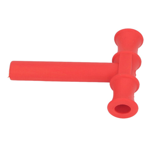 T Shape Chew Tube Speech Training Oral Motor Tool Red
