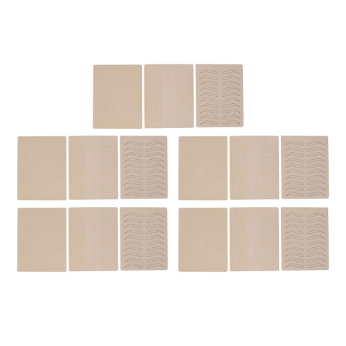 15x Eyebrow Practice Skin Inkless Rubber