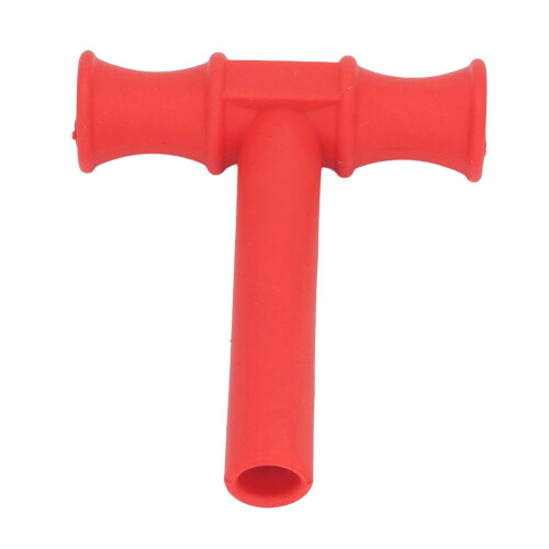 T Shape Chew Tube Speech Training Oral Motor Tool Red 2